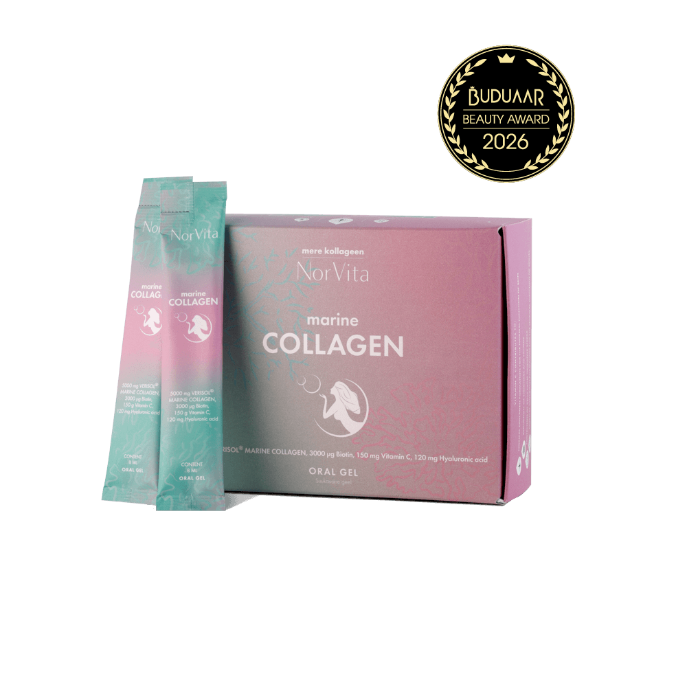 NorVita mere kollageen geel COLMS Buduaar ilulemmik 2026 NorVita mere kollageen geelvitamiin buduaar ilulemmik 2026 märgisega