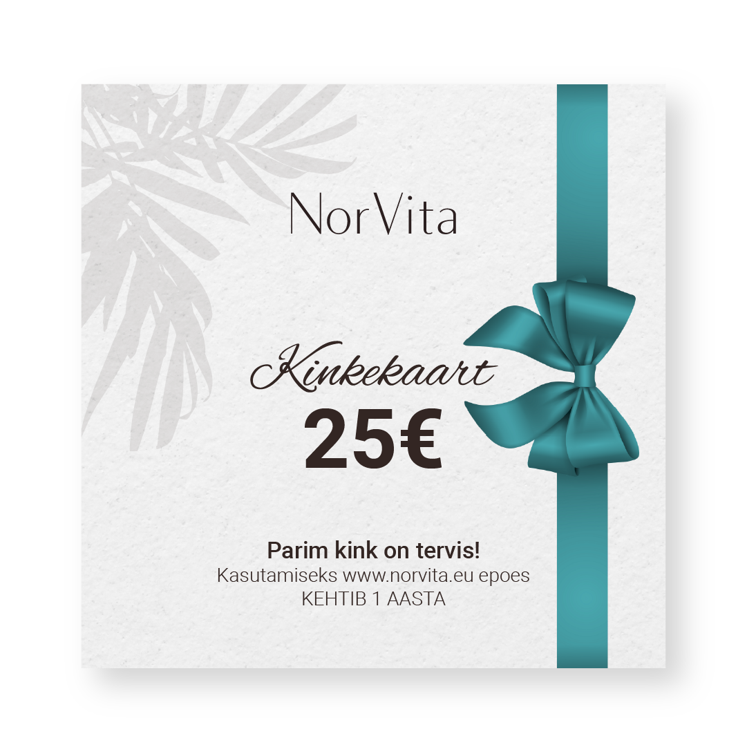 NorVita kinkekaart 25 1080X1080