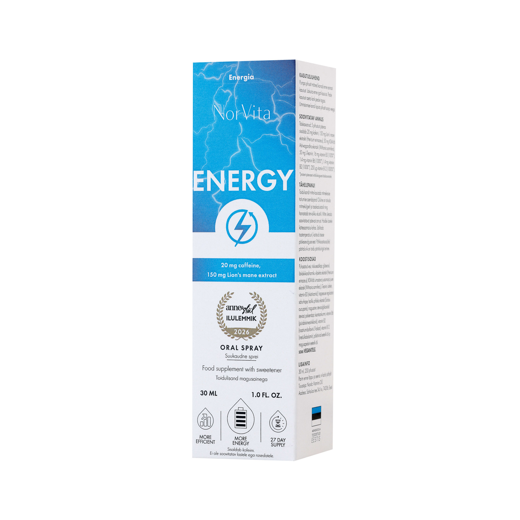 lions’s mane Energy vitamiin